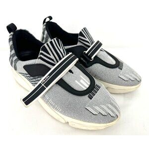 PRADA Cloudbust Gray Silver Metallic Sneakers Shoes Women's Sz 38.5